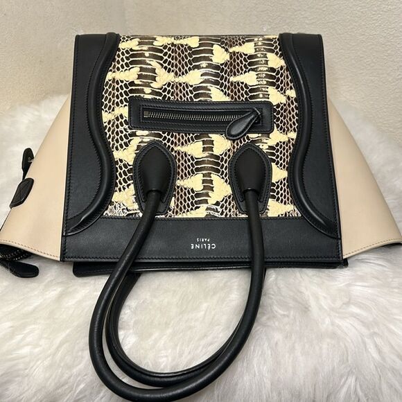 💯Authentic Celine  Water Snake Leather Micro Luggage Handbag🍀 - Picture 17 of 17